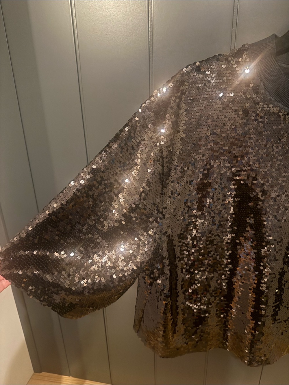 🖤 AllSaints Black Sequin Jeula Oversized Tshirt 🖤 - Picture 8 of 14